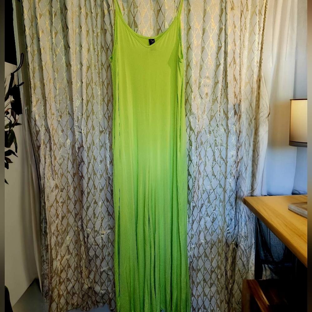 1Xl Neon green jumpsuit